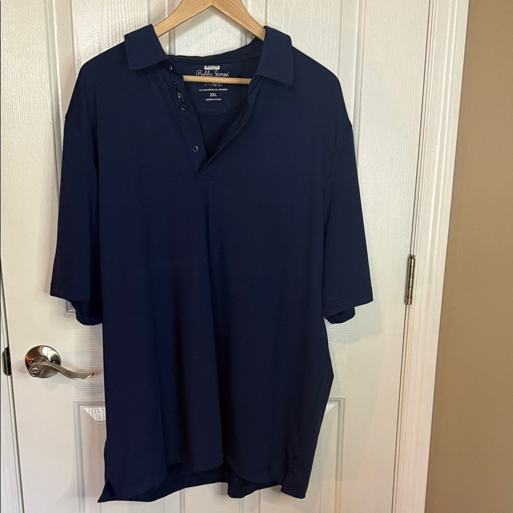 Bobby Jones Navy Short-Sleeve Polo - Picture 2 of 5
